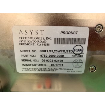 Asyst 9750-2000-0000 300FLS3 25WFR STD 300mm Load Port